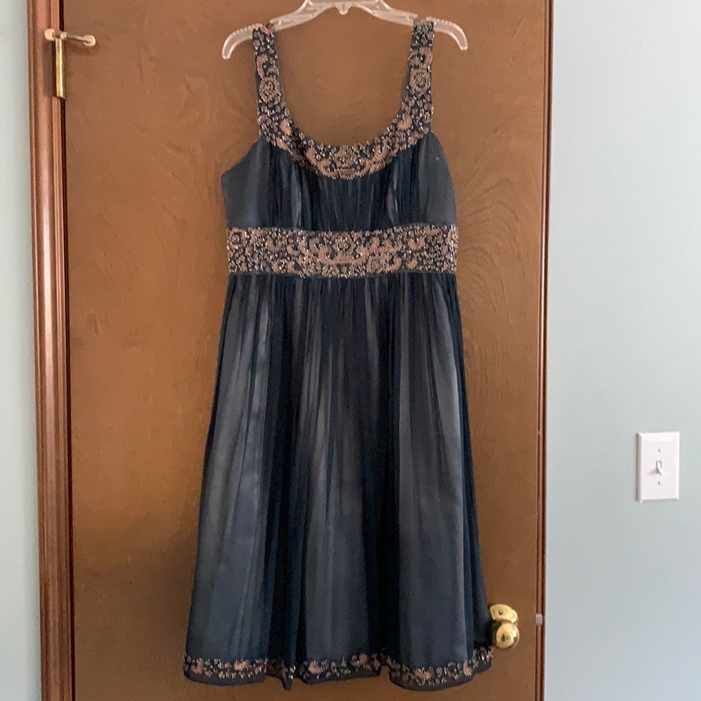 Size 8 Adrianna Papell Evening Dress, blue